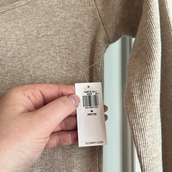 *NWT* Old Navy Fitted Ribbed Square-Neck Midi Dress [[Light Tan]] - Picture 5 of 5
